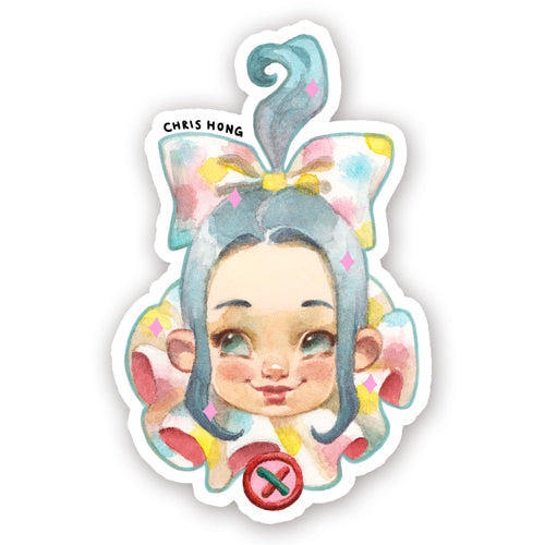 Dottie Clown Sticker